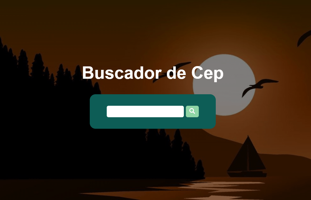 previsualização do projeto cep searcher